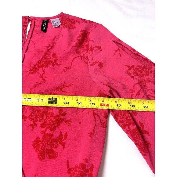 H&M Divided Womens Floral Romper Size 8 Long Open Sleeve SKU LRC5-125 - Picture 3 of 10